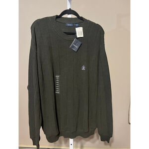 Men's IZOD Dark Green Crewneck Sweater L
